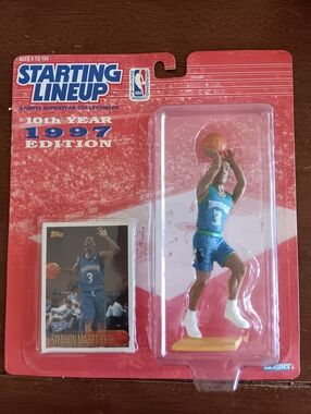 Starting Lineup 1997 Edition Stephon Marbury Figure - Blue